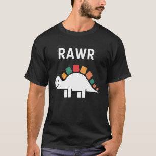 Cute Dino Rawr Dinosaur Roaring Funny Kid Dino Car T-Shirt