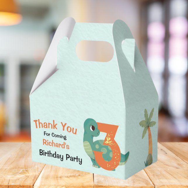 Cute Dino Themed Kid's Birthday Party Favour Box (Creator Uploaded)