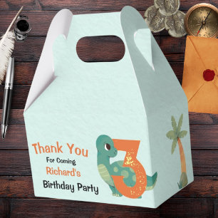 Cute Dino Themed Kid's Birthday Party Favour Box
