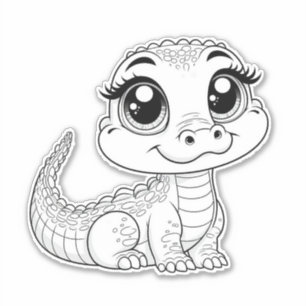 Cute dino vinyl sticker