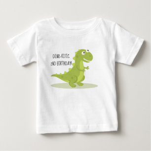 Cute Dinosaur 2nd Birthday Shirt! Baby T-Shirt