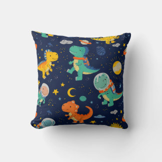 Cute Dinosaur Astronaut kids Boy Cushion
