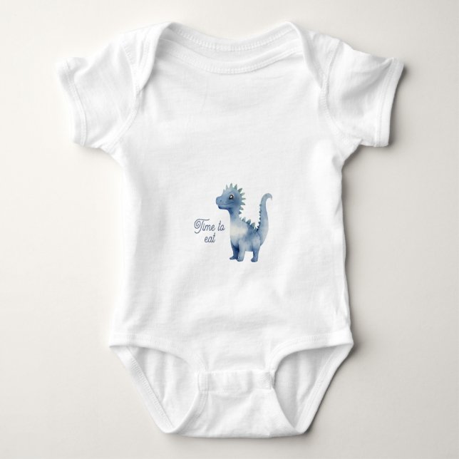 Cute Dinosaur Baby Bodysuit (Front)
