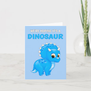 Cute Dinosaur Baby Boy Pregnancy Announcement