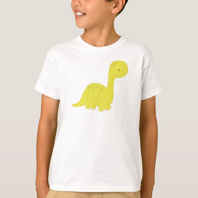 Cute Dinosaur, Baby Dinosaur, Dino, Brontosaurus T-Shirt (Front)