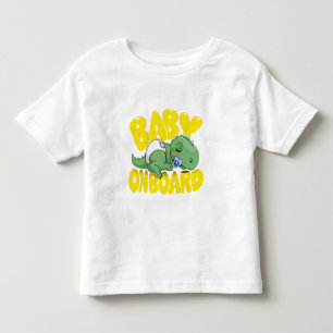 Cute Dinosaur Baby On Board Car Decal   Sleeping  Toddler T-Shirt