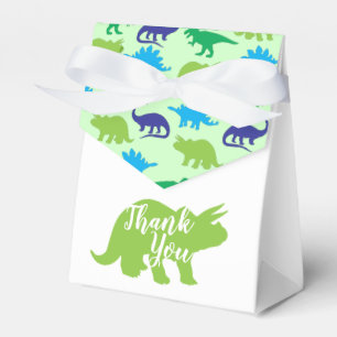 Cute Dinosaur Baby Shower Dino Blue and Green Boy Favour Box