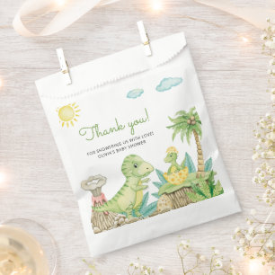 Cute Dinosaur Baby Shower Thank You Favour Bags