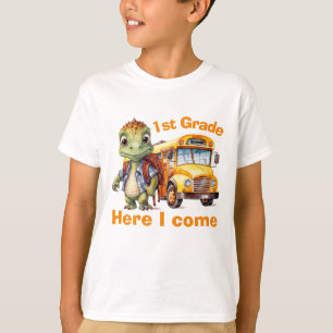 Cute Dinosaur Back To School Boy's T-Shirt