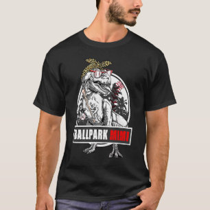 Cute Dinosaur BallPark Mimi Baseball Softball Moth T-Shirt