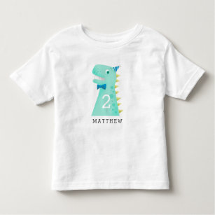 Cute Dinosaur Birthday Any Age Toddler T-Shirt