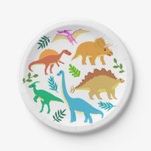 Cute Dinosaur Birthday Colourful