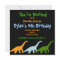 Cute Dinosaur Birthday Party Invitations Black