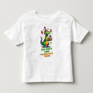 Cute Dinosaur Birthday Shirt for 4-Year-Olds