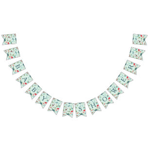 Cute Dinosaur blue boy Baby Shower party pattern Bunting