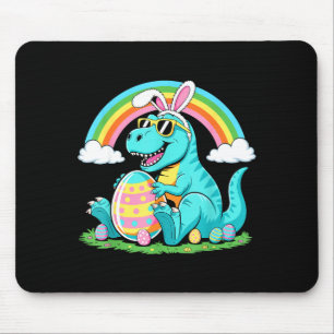 Cute Dinosaur Bunny Egg Happy Eastrawr T Rex Boys  Mouse Mat