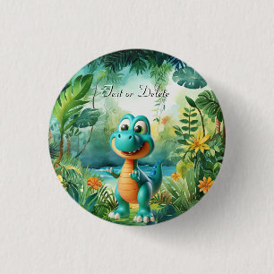 Cute Dinosaur Button