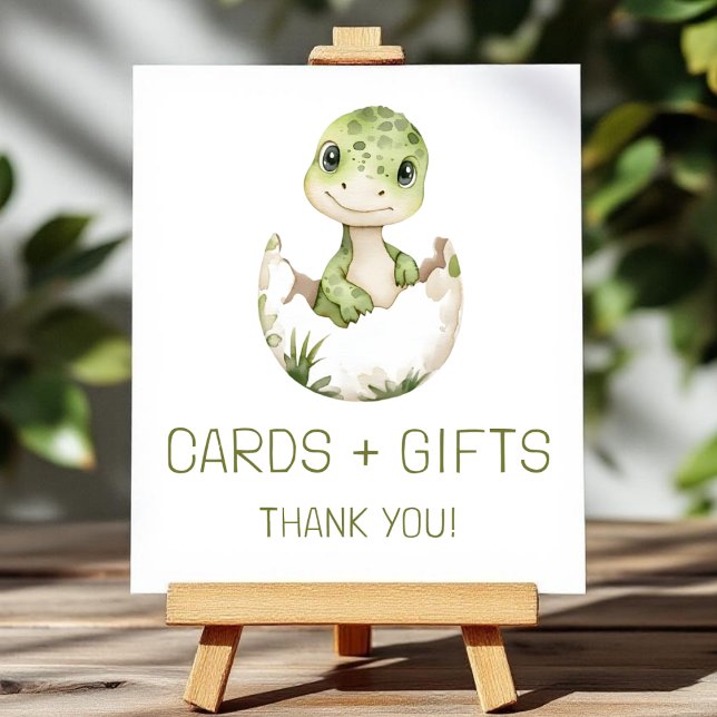 Cute Dinosaur Cards and Gifts Baby Shower Sign (Creator Uploaded)