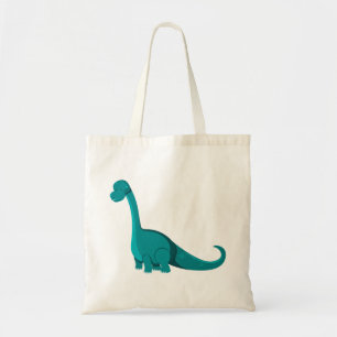 Cute dinosaur cartoon tote bag