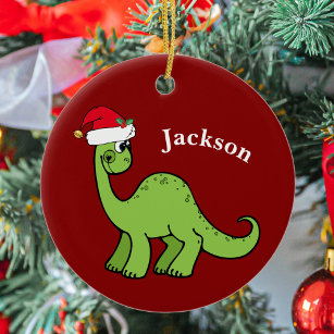 Dinosaur Christmas Tree Decorations & Ornaments | Zazzle