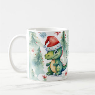 Cute Dinosaur Christmas  Coffee Mug
