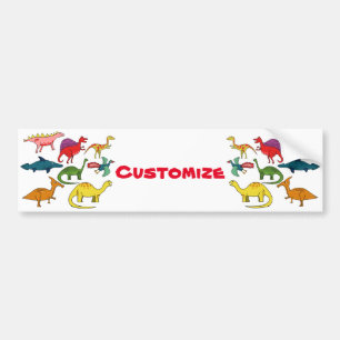 Cute Dinosaur Collection Thunder_Cove Bumper Sticker