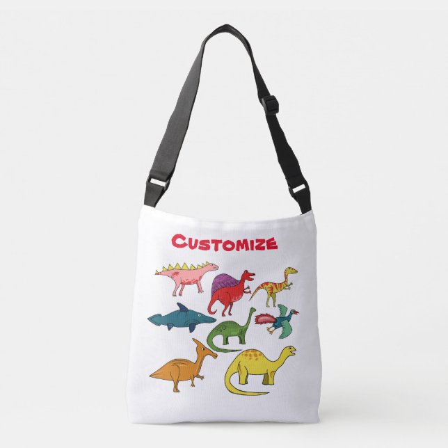 Cute Dinosaur Collection Thunder_Cove Crossbody Bag (Front)