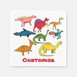Cute Dinosaur Collection Thunder_Cove Napkin
