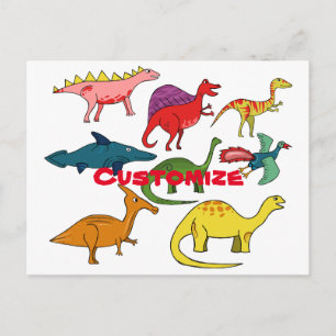 Cute Dinosaur Collection Thunder_Cove Postcard