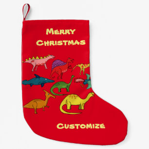 Cute Dinosaur Collection Thunder_Cove Small Christmas Stocking