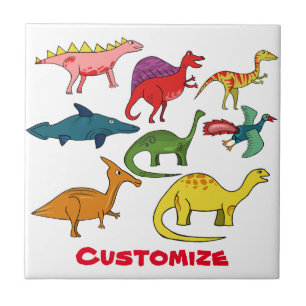 Cute Dinosaur Collection Thunder_Cove Tile