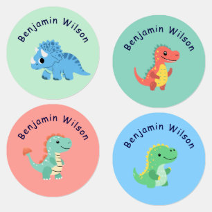 Cute Dinosaur Custom Kids Name 