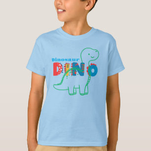 Cute Dinosaur Customise Kids T-Shirt