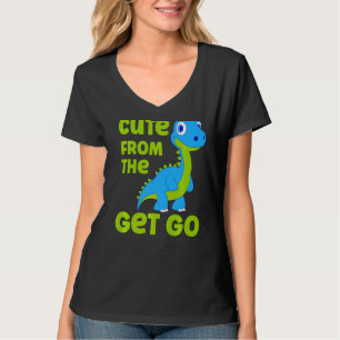 Cute Dinosaur Cute From The Get Go Little Boys T-Shirt