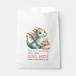 Cute Dinosaur Dino-Mite Birthday Celebration Favour Bags