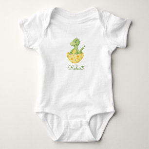 Cute Dinosaur Egg  Baby Bodysuit