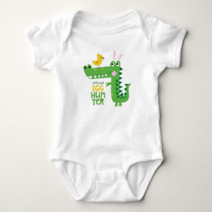 Cute Dinosaur Egg Hunter Baby Bodysuit