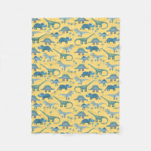 Cute Dinosaur Fleece Blanket