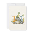 Cute Dinosaur Hatching Soon Baby Boy Shower