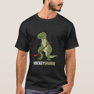 Cute Dinosaur Ice Hockey Dinosaur Hockeysaurus T-Shirt