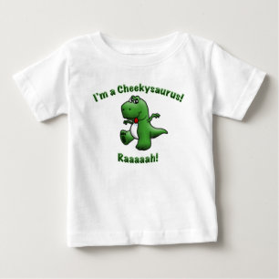 Cute Dinosaur is a Cheekysaurus Baby T-Shirt