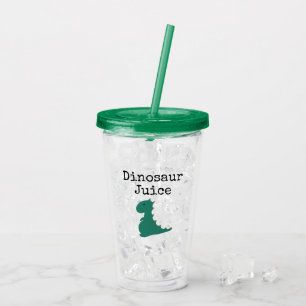 Cute Dinosaur Juice  Acrylic Tumbler