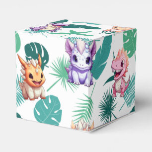 Cute dinosaur jungle School kids Birthday party bo Favour Box