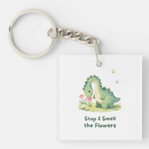 Cute Dinosaur Keychain – Stop & Smell the Flovers