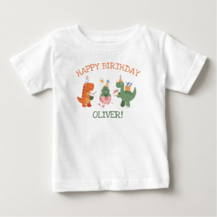 Cute Dinosaur Kids Birthday Guest of Honour T-Shir Baby T-Shirt