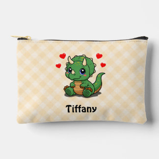 Cute Dinosaur Kids Pencil Case – Add Name Accessory Pouch