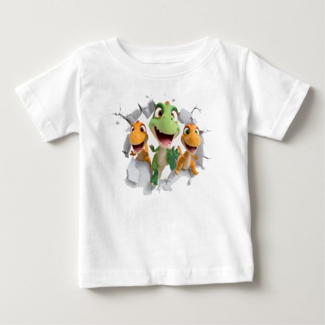 Cute Dinosaur Kids T-Shirt Sublimation Design (Front)