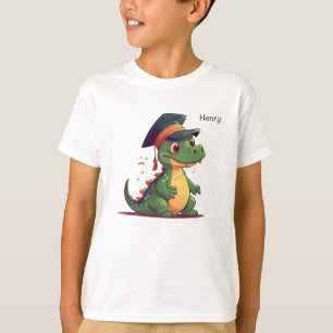 Cute Dinosaur Kindergarten Graduate Personalised T-Shirt