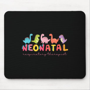 Cute Dinosaur Neonatal Respiratory Therapist Nurse Mouse Mat