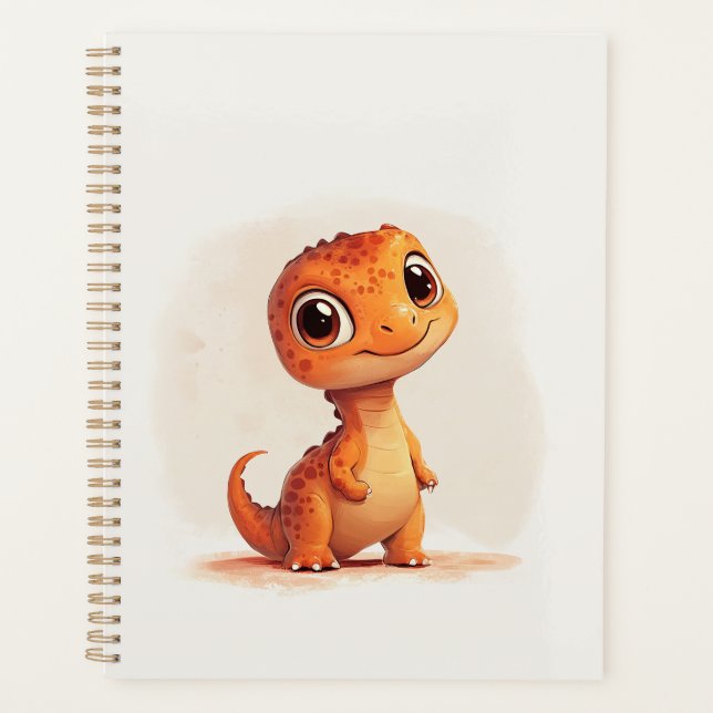 cute dinosaur Notebook Planner (Front)
